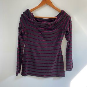 BCBGMax Azaria boatneck top